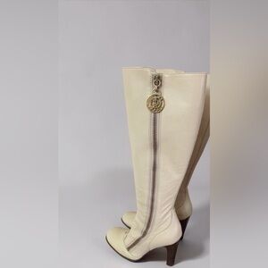 Juicy Couture Cream Over the Knee Boots